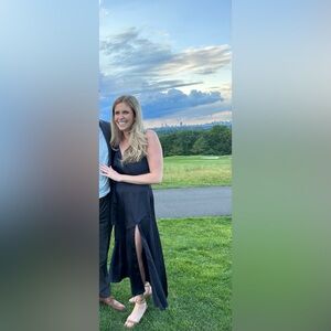 Navy Midi Wedding Guest Dress